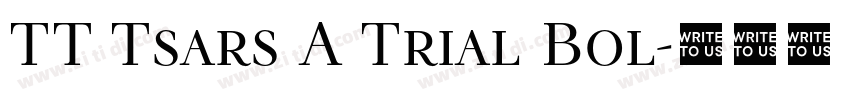 TT Tsars A Trial Bol字体转换